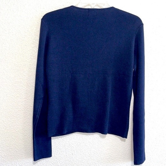 NWT INC Petite Woman Navy Blue One Button Cardigan Size S - Picture 6 of 12
